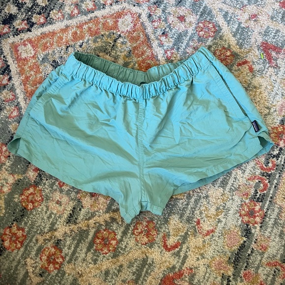 Patagonia Pants - Patagonia Women's Barely Baggies Shorts Teal Sea Green Size Medium